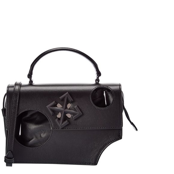 OFF-WHITE Handbags - Off-White Jitney 1.4 Hole Leather Shoulder Bag